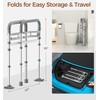 Toilet Safety Rails for Seniors, Adjustable Toilet Handles for Elderly