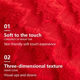 Xmas Cushion Covers Christmas Throw Pillow Covers Christmas Tree Décor Pillowcase 2 Pack for Sofa Living Room Home Red 40x40 cm