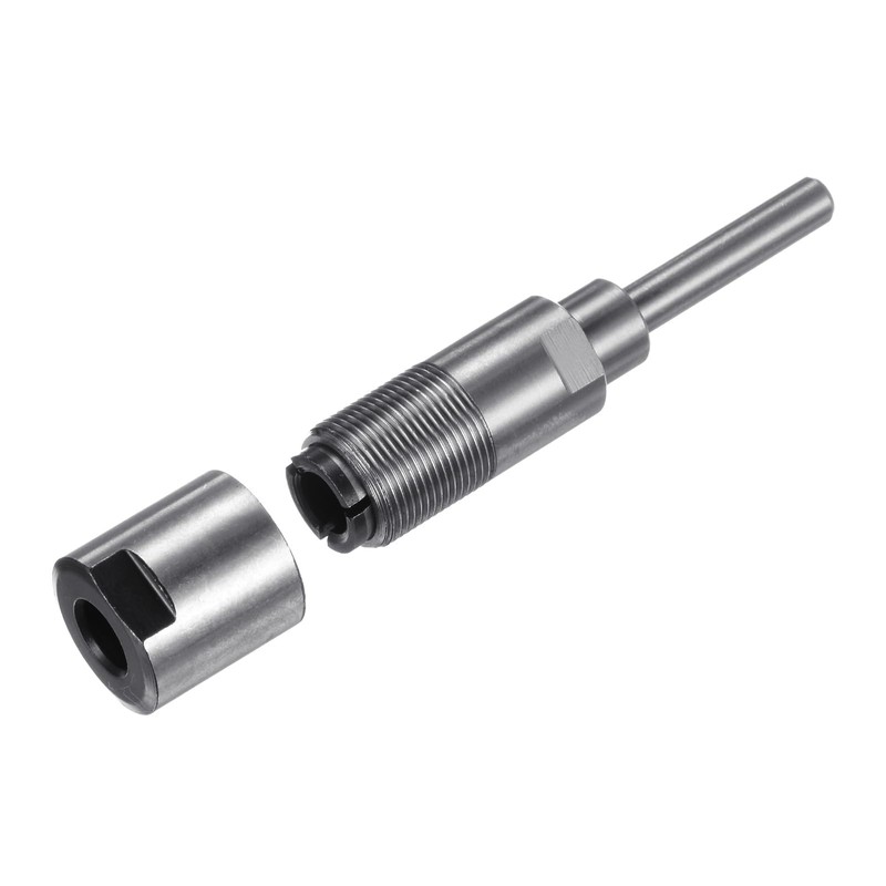 sourcing map Router Collet Extension Rod Converter Adapter 6.35mm to