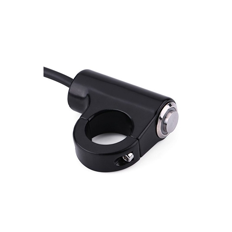 Keenso Motorcycle Handlebar Switch, 7/8 Inch 22 mm Waterproof Aluminium
