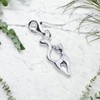 Goldene Hufeisen Cat Charm 925 Silver with Zirconia, Cubic Zirconia