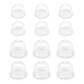 Hyakoz Pack of 12 Primer Bulb Kit Primer Pump Bulb Fuel Pump Carburettor Primer Piston Primer Pump Bulb Transparent for Lawnmowers, Cutters, Chainsaws, Blower