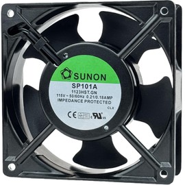 for SUNON SP101A-1123HST.GN Cooling Fan,115V 50/60Hz 0.21/0.18AMP 120X120×38mm Dual Ball Bearing Cooling Fan,2900RPM 2-pin Connector
