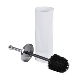 Douceur d 'Intérieur Metal Toilet Brush 9.5 x 9.5 x 26.5 cm White 6ASB221BC White