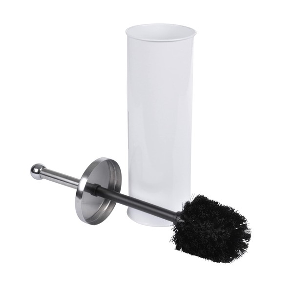 Douceur d 'Intérieur Metal Toilet Brush 9.5 x 9.5 x 26.5 cm White