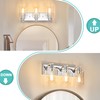 ALAISLYC 3-Light Bathroom Light Fixtures Modern Chrome Vanity Lights for
