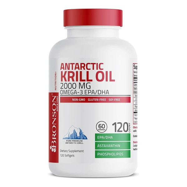 Suplemento En Cpsula Bronson Suplemento Antarctic Krill Oil cidos Grasos