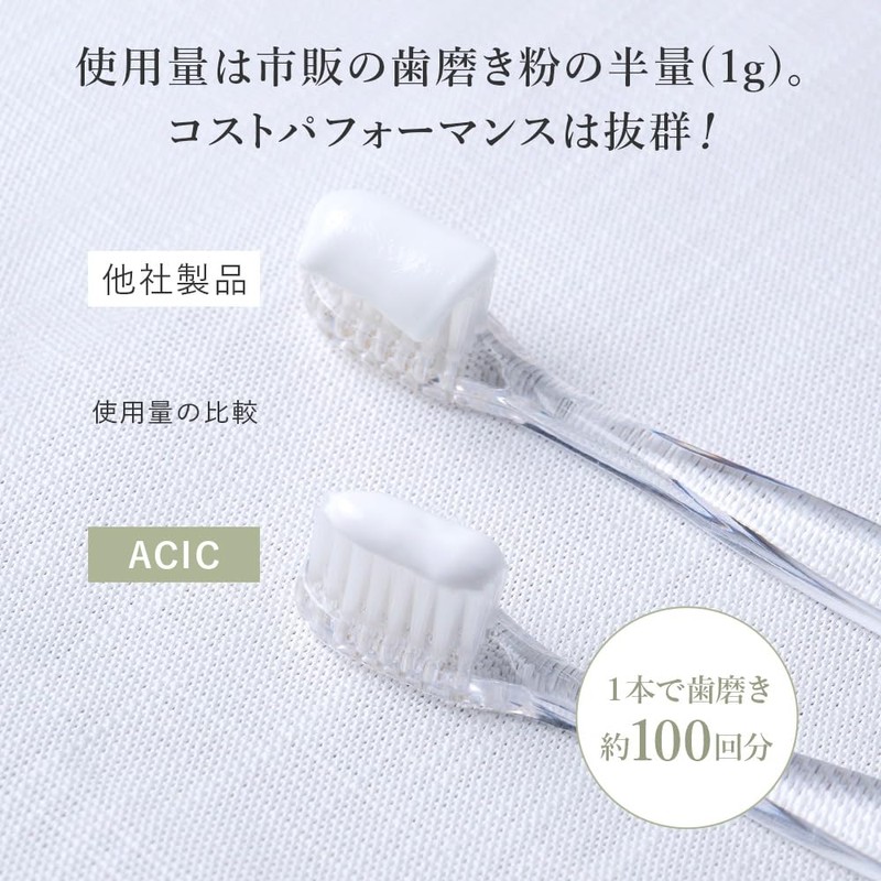 ACIC Natural Toothpaste, Fluorine-free, Organic, Natural, Natural Ingredient, Prevents Bad