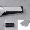 EXF Offset Linear Shower Drain 22 Inch Matte Black with