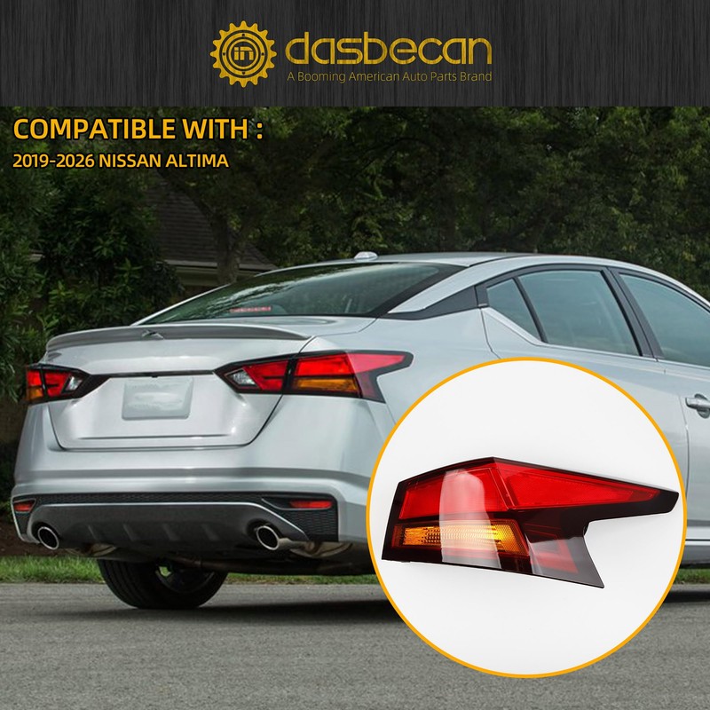 Dasbecan Tail Light Assembly Compatible with 2019-2026 Nissan Altima