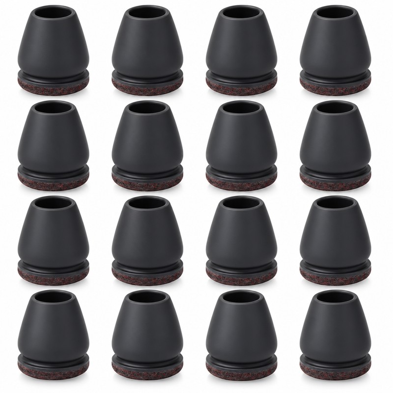  16-Piece Chair Leg Floor Protectors for Furniture -Felt Bottom