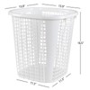 CadineUS 6 Pack Plastic Dirty Clothes Hamper, Laundry Basket with