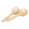 2Pcs Sand Hammer Early Education Instrument Wooden Toddler Percussion Musical