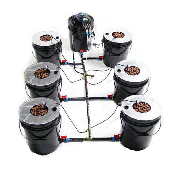 Unbranded Hydroponics Grow System Kit 7 Buckets 5 Gallon Recirculating