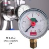 Schläfer 0930163 Hydraulic Pressure Gauge Vertical Radial Connection 1/4 Inch