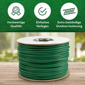 G greengrass tools Boundary Cable for Robotic Lawnmower Boundary Wire Lawn Robot – Compatible with Husqvarna Automower Gardena Worx Yard Force – High-Quality Tin-Plated Aluminium – Diameter 2.7 mm,