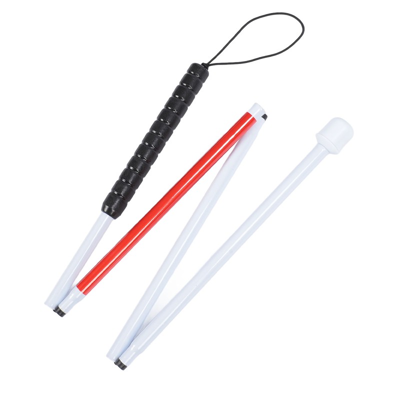 Blind Cane Anti Slip Folding Blind Cane Mobility Stick Aluminum