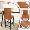 PU Leather Bar Stool Covers with Backs, Waterproof Bar Stool