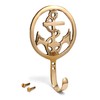 NKlaus Maritime Hook Anchor Brass Gold 8.5 x 13.5 x