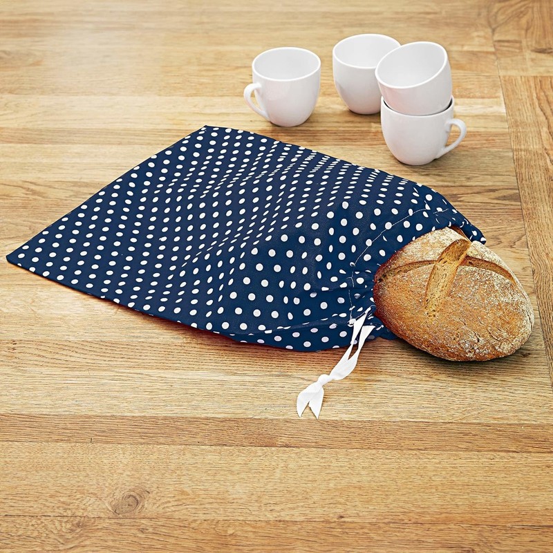 3 PAGEN® Bread Bag Blue/White - Bread Bag Preserves Freshness