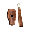 HIBEYO Smart Car Key Case Fits Mercedes Leather Protective Case