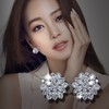 Add a Touch of Elegance with Pure S925 Tremella Nail Flower Earrings - Hypoallergenic and Stylish Korean Sterling Silver Jewelry