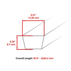 John Deere Transmission Drive Belt for John Deere LA140 LA145 LA150 LA155 LA165 LA175 S240