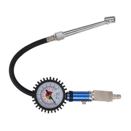 Tyre Inflator Air Tool Air Tool 12 Bar Self-Clamping Tyre Inflator with Air Pressure Gauge and Quick Air Connection Tyre Inflator Tyre Wheel Tools