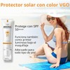 VGO Protector Solar Tintado Para Rostro Spf 50, Crema Solar