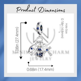 Minimalist Charm Jewelry Egypt Kehpri, Scarap and Cross Charm For Bracelet, Christmas Gifts For Her