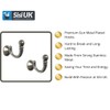 Ball End Curtain Holdbacks Hooks Gun Metal Ball End Curtain
