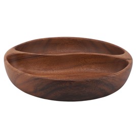 Wooden Trays Serving Platters Eco Friendly Multipurpose Trays Home Decor for Salad Dessert Fruit Snack Nut Large Compartment Oval