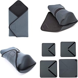 Selens 4 Pack Camera Lens Cloth Neoprene Protective Wrap 35/40/50/55cm Kit Foldable Wrapping Cover for DSLR Camera Lens Protector Flash Photo Studio Outdoor Photography