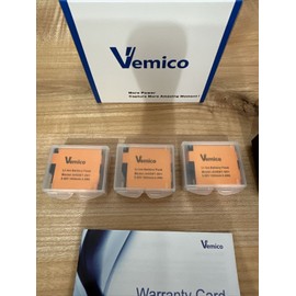 For GoPro GoPro Hero 5/6/7 3x Li-ion Battery Pack 1500mAh + 3Ch Charger USB C Vemico NIB