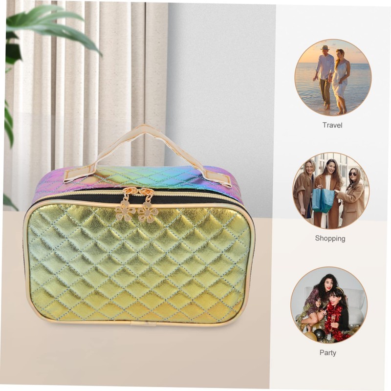 CORHAD 2pcs Multifunctional Pattern Makeup Holder Spacious for School Daily