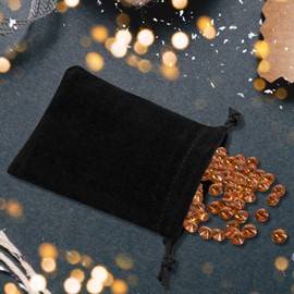 EASYKEENECOM 10 Pcs Jewellery Pouches Velvet Jewelry Pouches Drawstring Gift Bags 9cm x 7cm