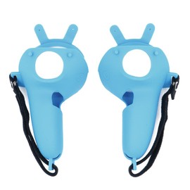 Tiardey Touch Controller Grip Cover, Anti-Throw Handle Protective Case Accessory Adjustable Knuckle Strap for Oculus Quest 2 Handles - Black