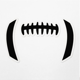 Decal Stickers of Football Laces Premium Indoor (No Waterproof) Vinyl Decal Stickers for Laptop Phone Accessory Helmet Car Window Mug Tuber Cup Door Wall Decoration ANDVER30d910bBL