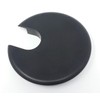 OHPROS Desk Grommet w/Cover for 2.5 Inch Hole. Black Plastic