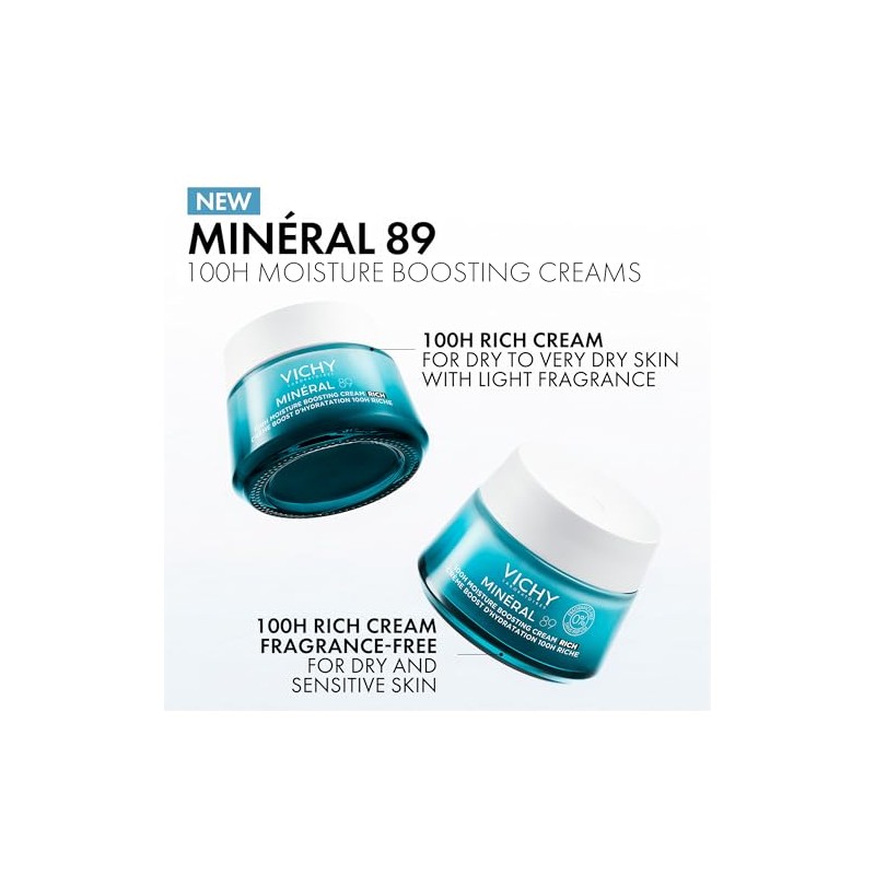 Vichy Minéral 89 100 h Moisture Boost Cream, for Normal