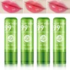 Set De 4 Labiales De Aloe Vera, Brillo Labial Mágico
