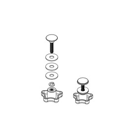 BAK Universal Tonneau Cover Service Kit with Elevator Bolt Assembly and Knob Sets