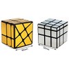 TANCH Mirror Speed Cube Set 2 Pack of 3x3 Mirror
