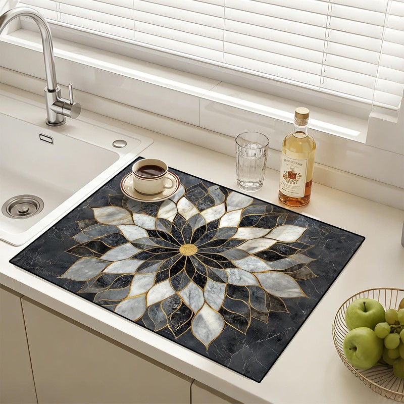 AOHMPT Stove Cover Mat for Electric, Non-Slip Drying Mat Stove