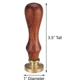 Welsh Dragon Mythical Creature - 1" Diameter Wax Seal Stamp by Seasons Creations