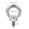 sourcing map Lifting Eye Bolt M6 x 12mm Male Thread