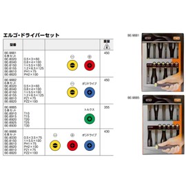 Bahco 9882 BE-9882 Slot/ Pozi Ergo Screwdriver Set (6 Pieces)