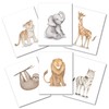 Lambs & Ivy Watercolor Safari Jungle Animals Unframed Nursery/Child Wall