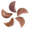 Cheungshing 5 Pcs Cresent Moon Reiki Crystal Polished Palm Worry