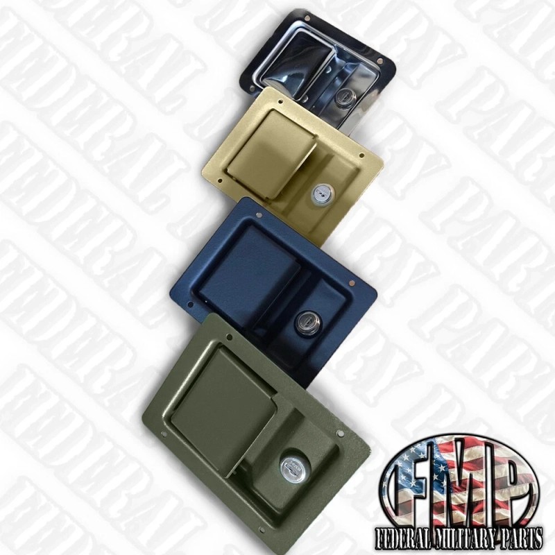 AM General Single Locking Door Handle, 1pc, Tan, fits Military